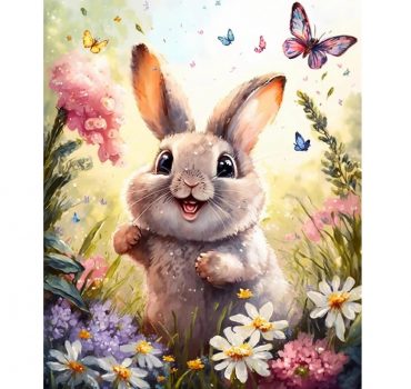 Бриллиантовая мозаика «Кролик» (20×30) 74444