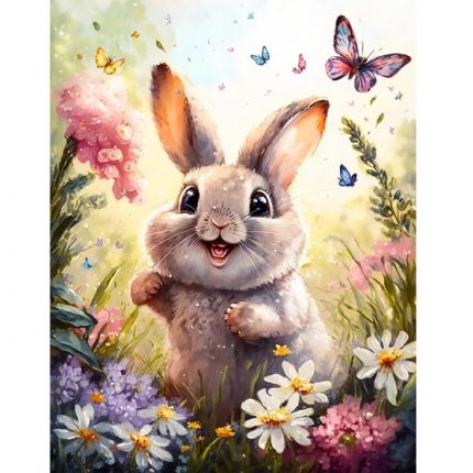 Бриллиантовая мозаика «Кролик» (20×30) 74444