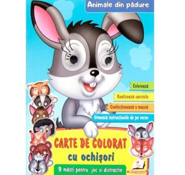 Книжка-раскраска с глазками - Лесные животные 43150