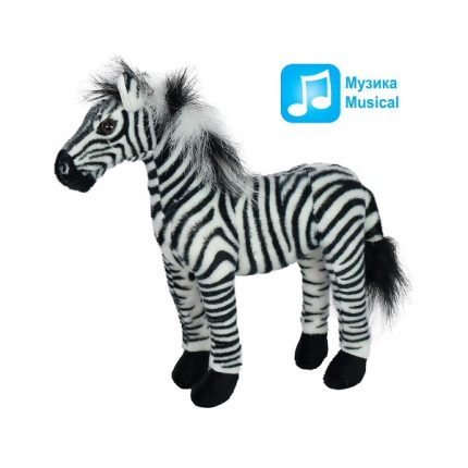 Мягкая игрушка Зебра со звуком  30 cm - 0.2 kg -  67988