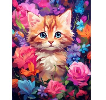Бриллиантовая мозаика «Кошка» (30*40) 74429