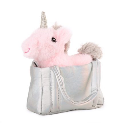 Мягкая игрушка Единорог в серой сумке 24 cm - 0.13 kg -  67887