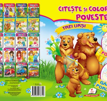 Citeste si coloreaza A4-Trei ursi 36307