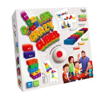 Настольная игра ( Цветные сумашедшие кубики ) 35708