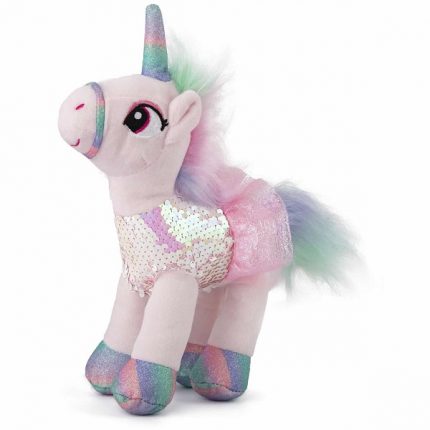 Мягкая игрушка Единорог в платье с блестками - розовый  20 cm - 0.095 kg -  67890