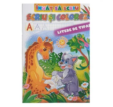 Invat sa scriu A4-Scriu -Litere de TIPAR-ERUDIT 50544