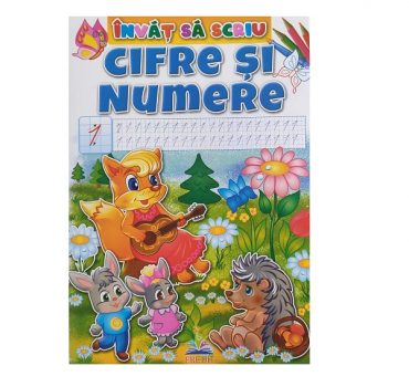 Invat sa scriu A4-Cifre si numere-ERUDIT 50541