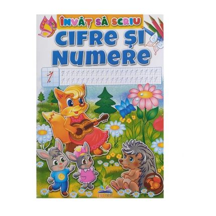 Invat sa scriu A4-Cifre si numere-ERUDIT 50541