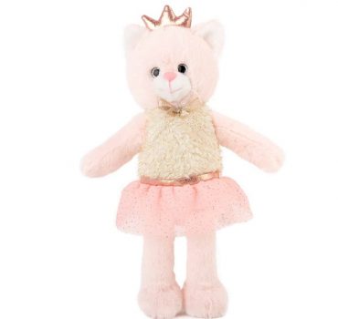 Мягкая игрушка Животные с платьем и короной с блестками Кошка  27 cm - 0.18 kg -  68066