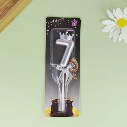 Серебряная свеча цифра 7 – 59 080