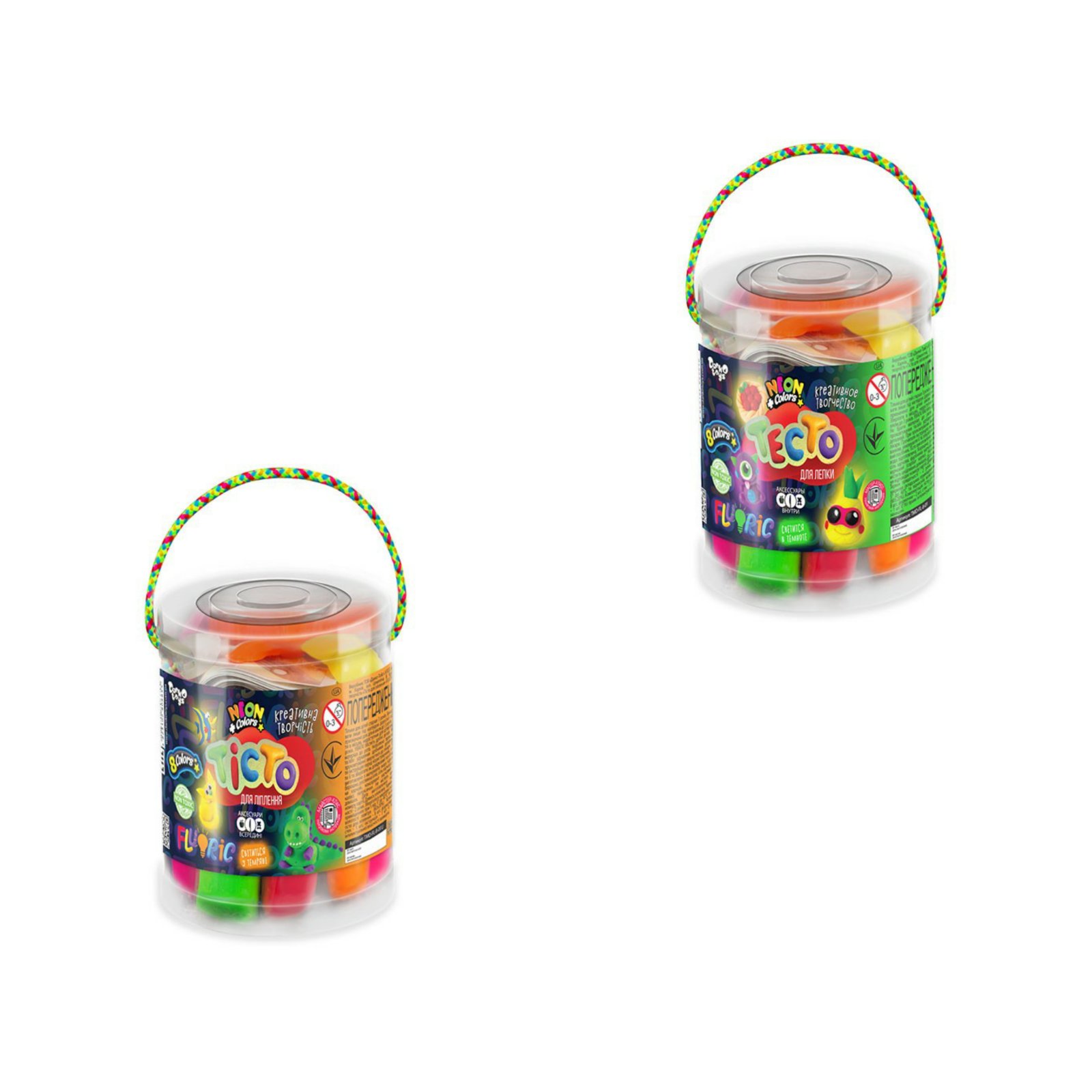 product-24816-eeb2a1d1f8849b3b9cf3f176b9ec004d Пластилин для моделирования (MASTER DO FLUORIC) в тубе 8 цветов 23105 — изображение 1