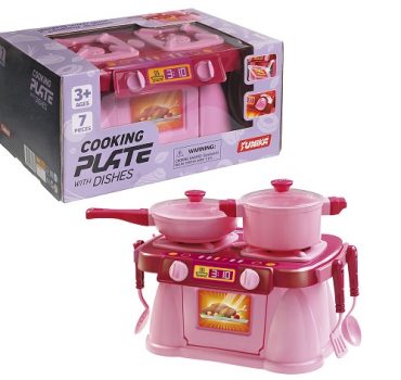 Набор посуды Cooking Plate (7 шт) розовый (коробка) – 43 942