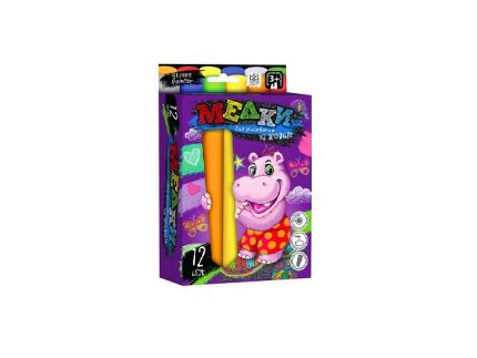 Мел для рисования на асфальте, MEGA 12 шт 22986