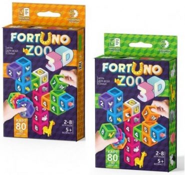 Настольная игра Фортуно 3D ZOO 35741