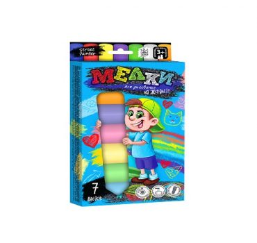 Мел для рисования на асфальте, MEGA 7 шт 22985
